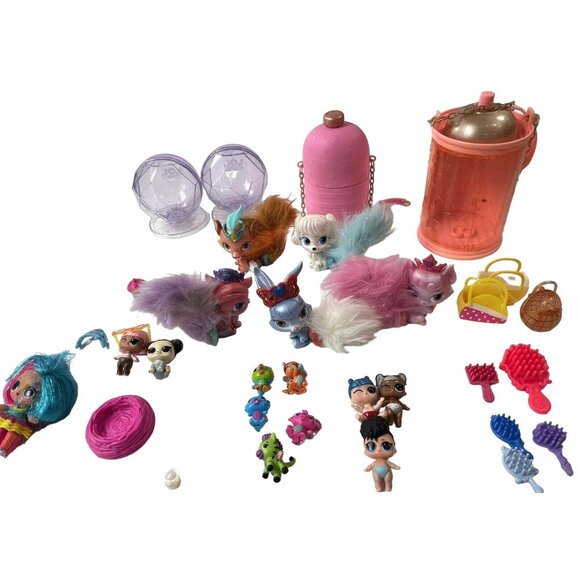 LOL Doll Palace Pets Hatchimals CollEGGtibles Girls Action Figure Toy Case Lot - Picture 1 of 14